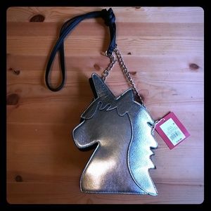 NWT Vegan Leather unicorn crossbody bag